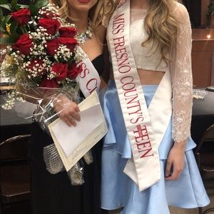 Two-piece short cocktail dress